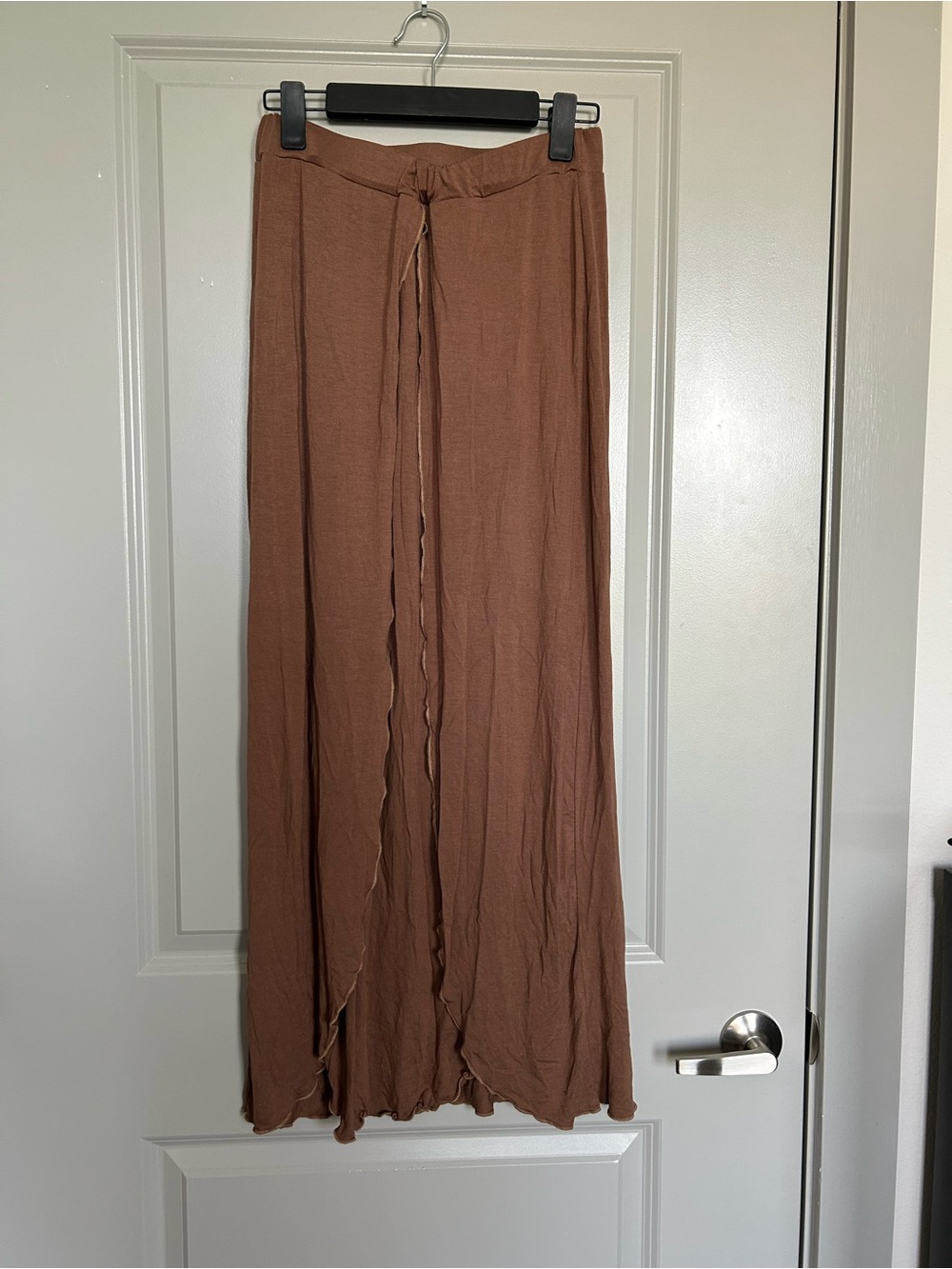 EARTHBOUND Rustic Brown Maxi Skirt with Front Cinch